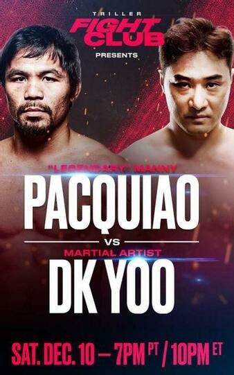 pacquiao vs dk yoo date|Manny Pacquiao vs. DK Yoo: Live round.